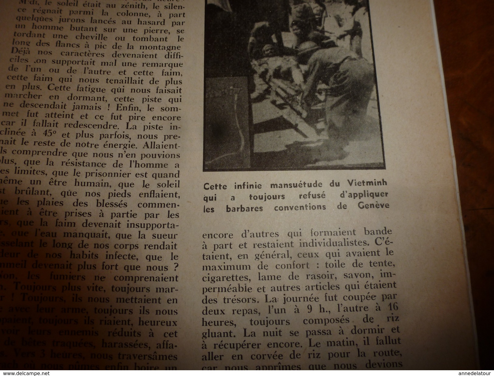 1954 LE COMBATTANT D'INDOCHINE: J'étais prisonnier du Vietminh ;Hanoï; Saïgon; Ho Chi Minh; SIAM ;Légion; G. de Villier