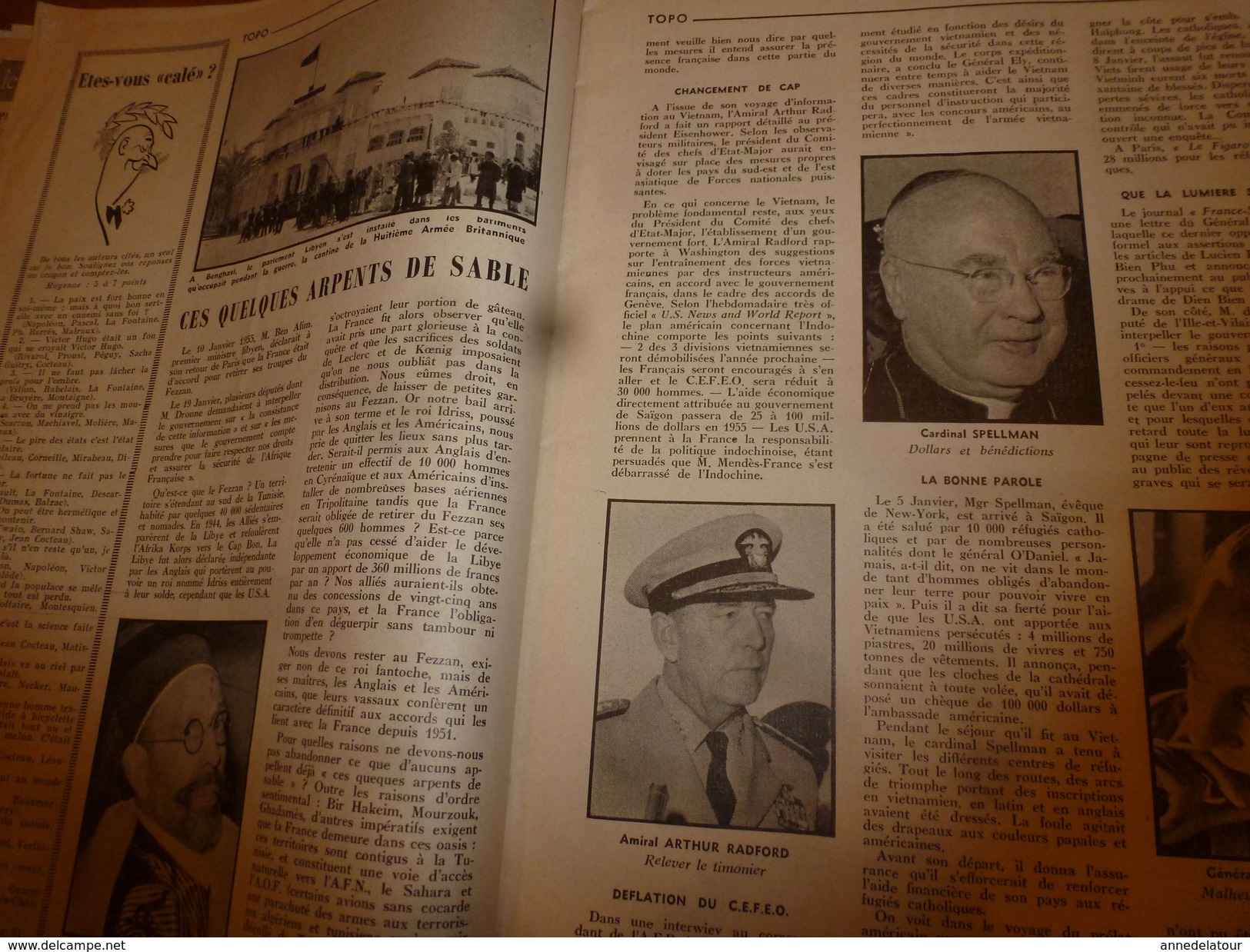 1955 LE COMBATTANT D'INDOCHINE:J'étais Prisonnier Du Vietminh; Opé. Fellaga De G. De Villiers; Mitterand; Ho Chi Minh - Francés