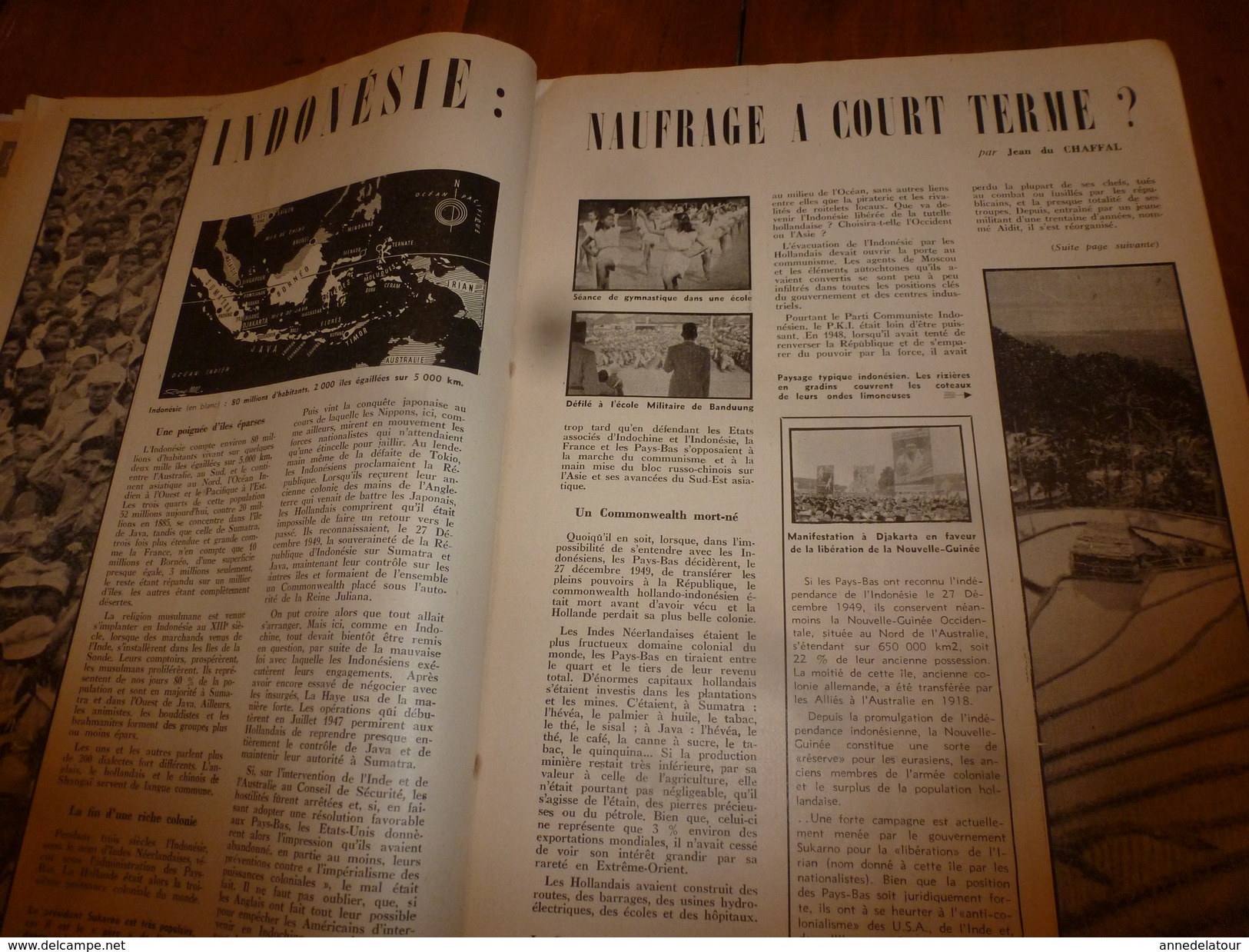 1955 LE COMBATTANT D'INDOCHINE:J'étais prisonnier du Vietminh; Opé. Fellaga de G. de Villiers; Mitterand; Ho Chi Minh