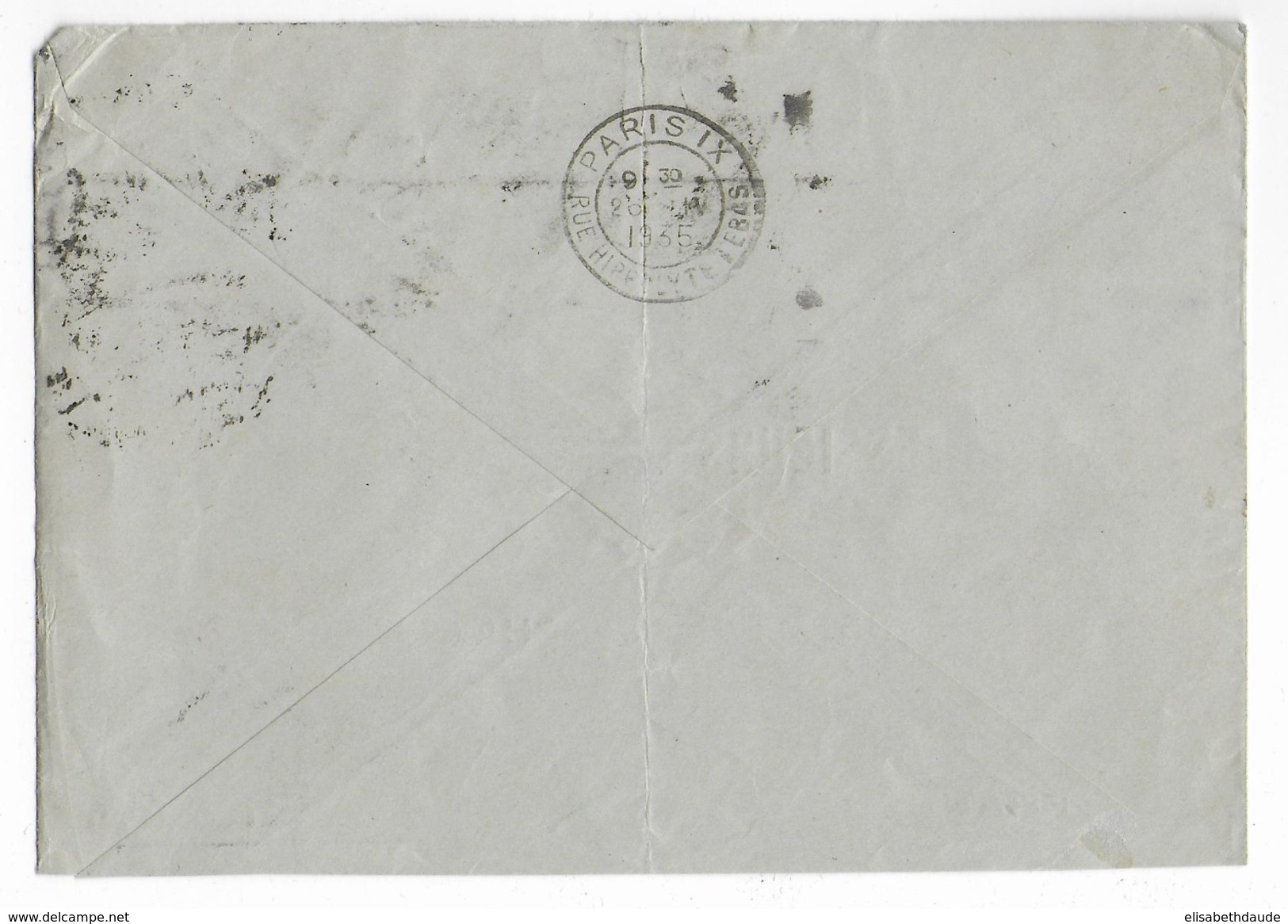 INDIA - 1935 - ENVELOPPE AIRMAIL De BOMBAY => PARIS - 1911-35 Roi Georges V