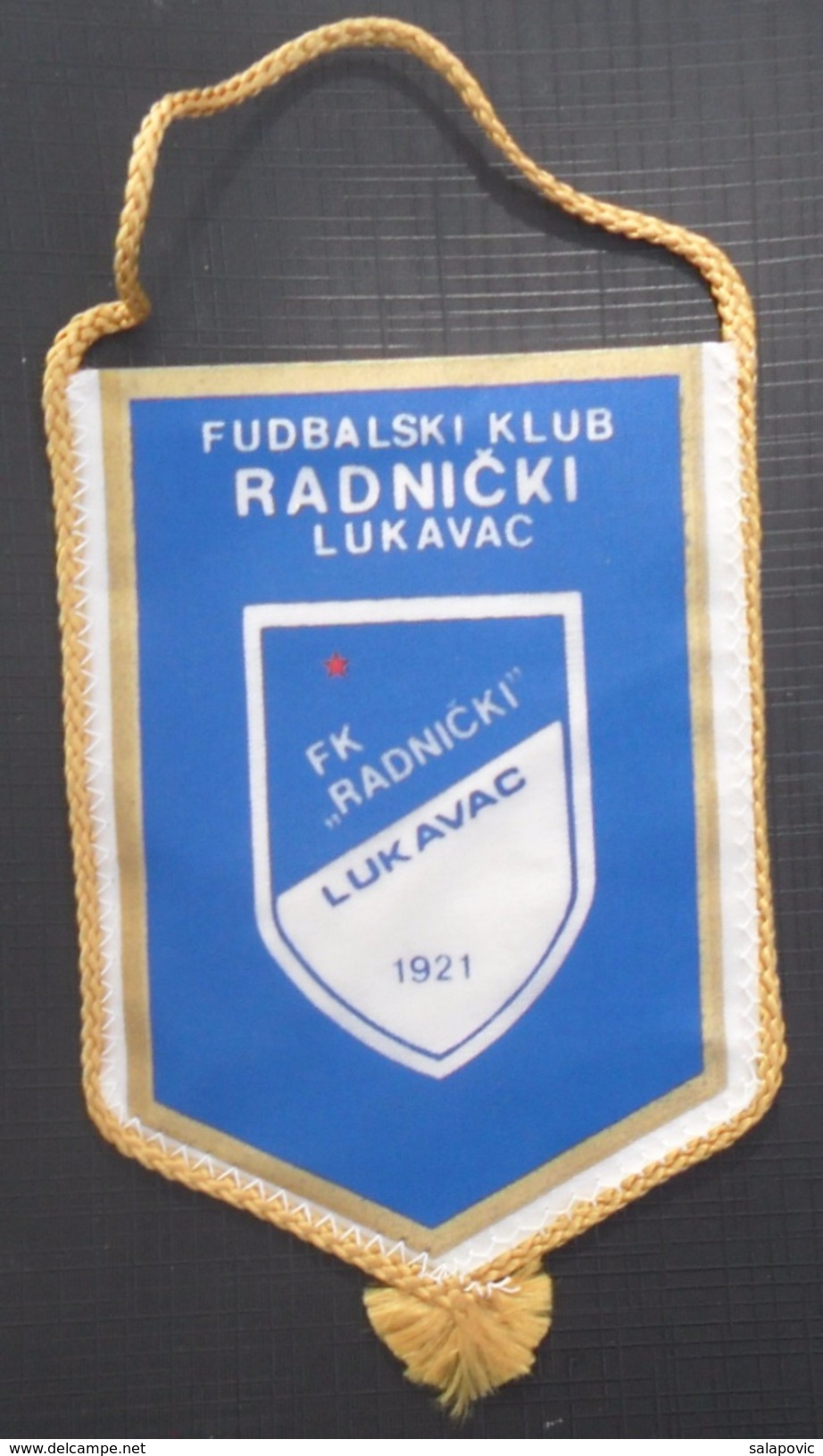 FK RADNICKI LUKAVAC, BOSNIA FOOTBALL CLUB, CALCIO OLD PENNANT, SPORTS FLAG - Uniformes Recordatorios & Misc