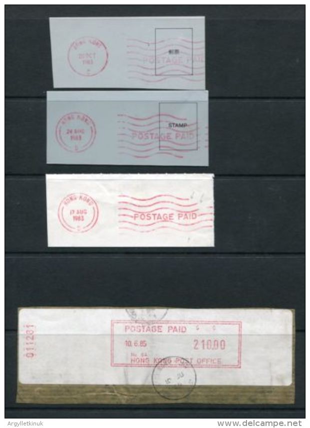 HONG KONG METER POSTMARKS 1951/1985 - Autres & Non Classés