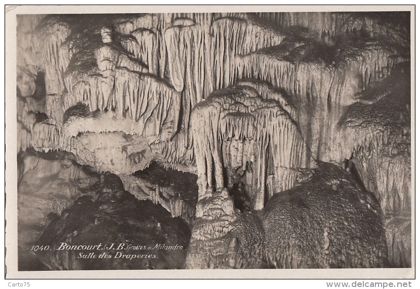 Suisse - Boncourt - Grottes De Milandre - Salle Des Draperies - Postmarked Asuel 1934 - Boncourt