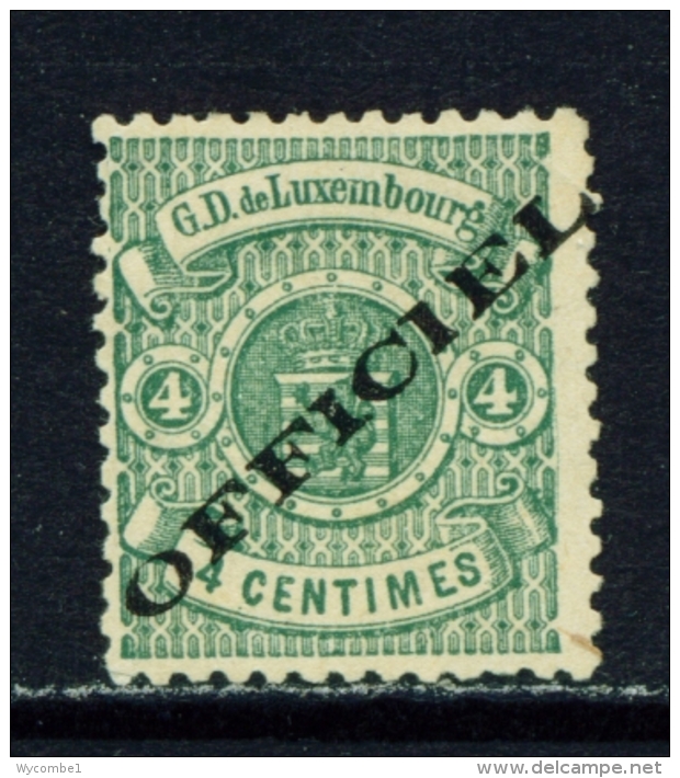 LUXEMBOURG  -  1875  Official  Perforated  4c  Mounted/Hinged Mint  (No Gum) - Service