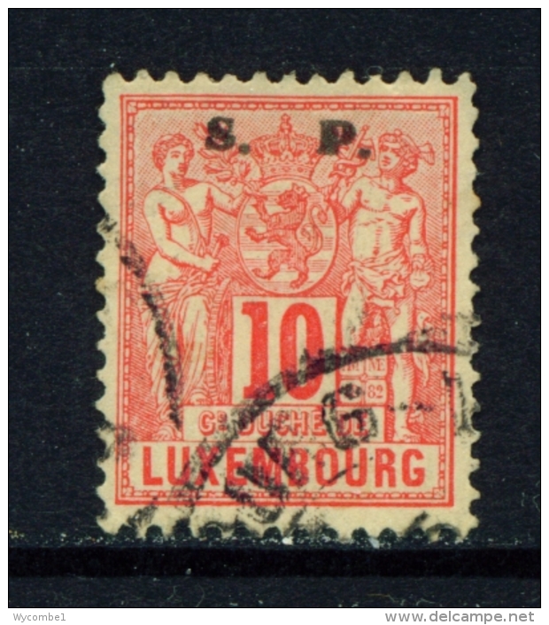 LUXEMBOURG  -  1881  Allegories  Official  Opt. S.P.  10c  Used As Scan - Service