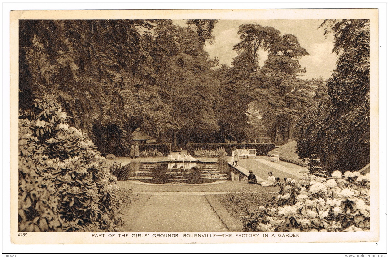 RB 1155 - 1932 Postcard - Bournville Birmingham -  Leicester 1933 British Industries Slogan For Birmingham - Birmingham