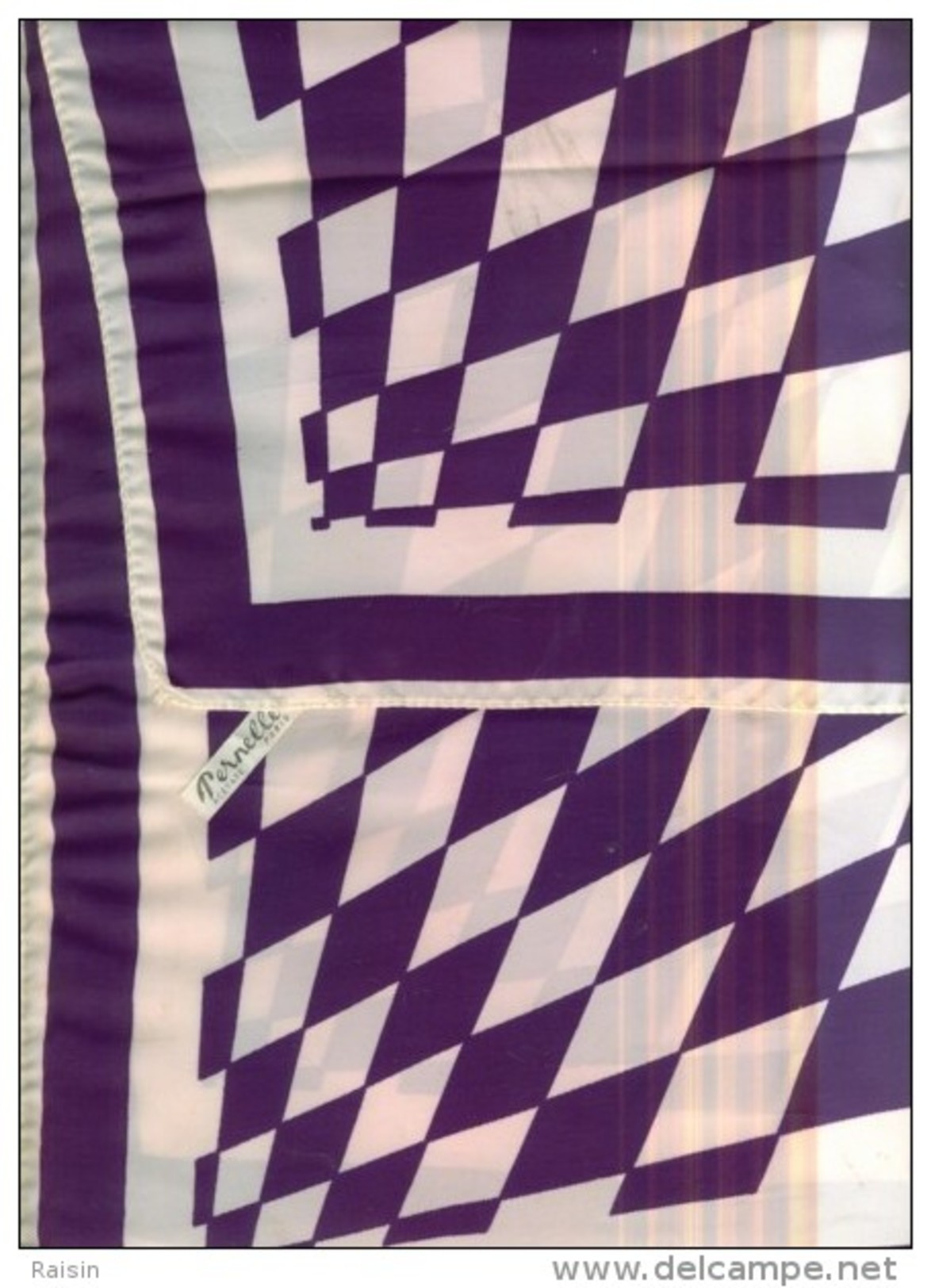 Foulard Acétate " Pernelle Paris "  ( Années 1950-55 )  BE - Hoofddoeken En Sjaals