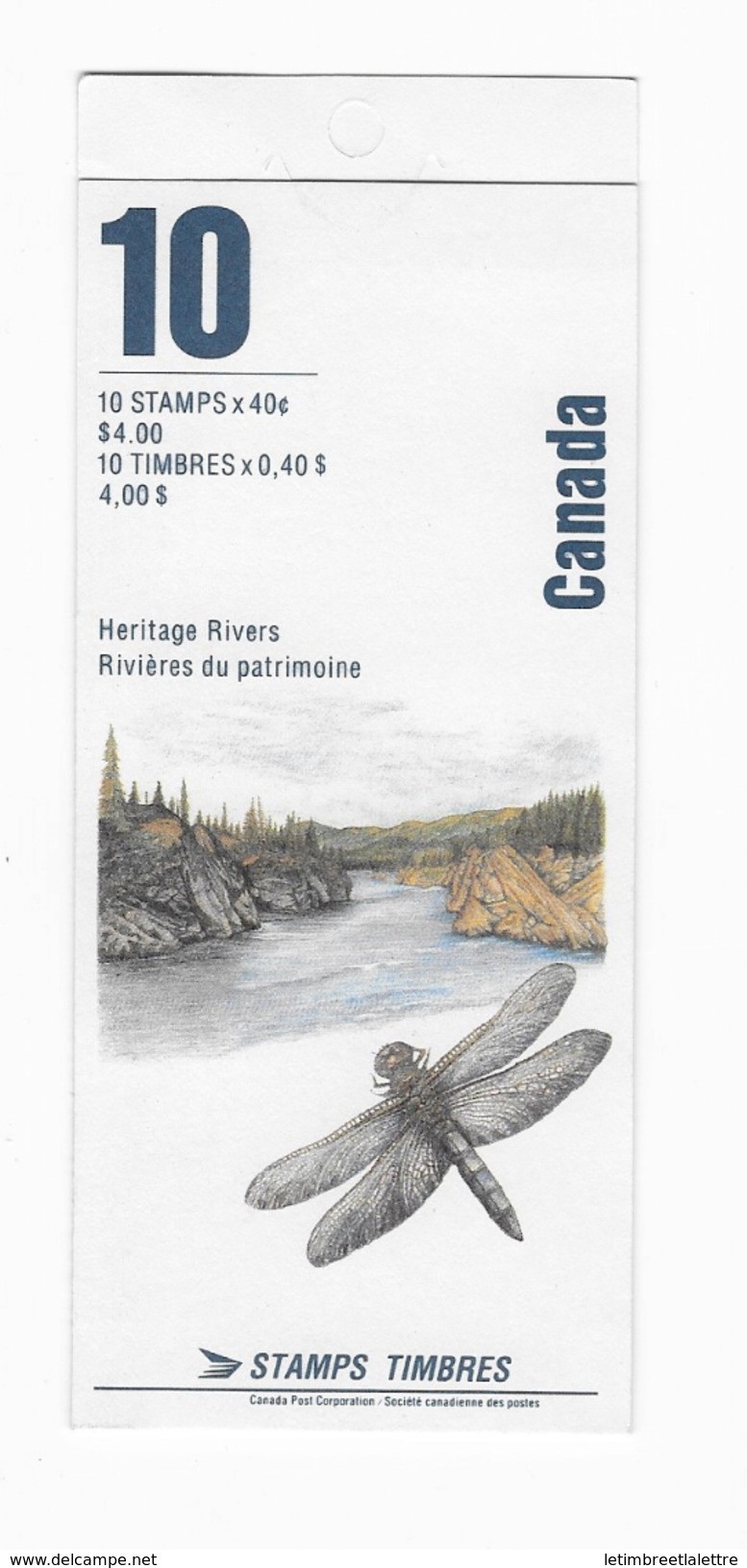 Carnet De 10 Timbres  Heritage Rivers - Libretti Completi