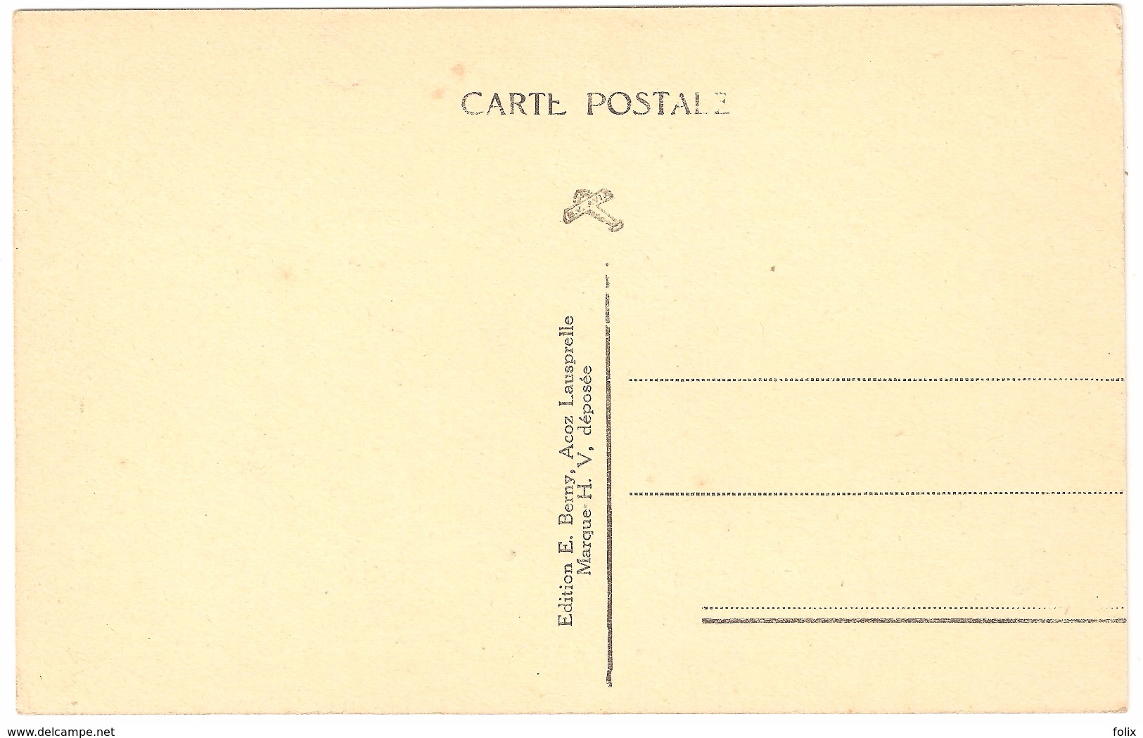 Acoz (Acroz !) Lausprelle - La Tourette - Edition E. Berny, Acoz Lausprelle - état Neuf - Animée - Gerpinnes