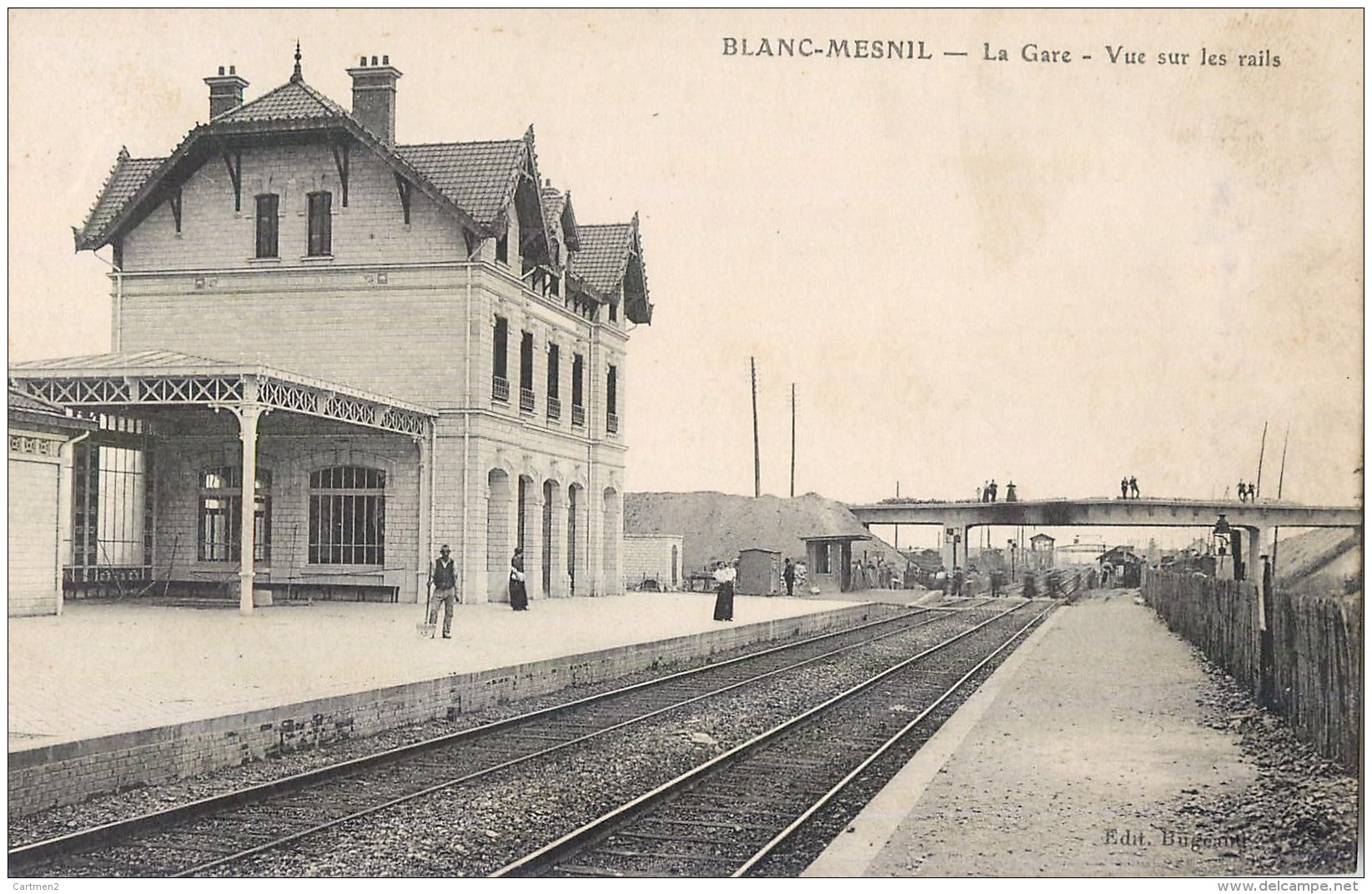 LE BLANC-MESNIL LA GARE TRAIN LOCOMOTIVE 93 - Le Blanc-Mesnil