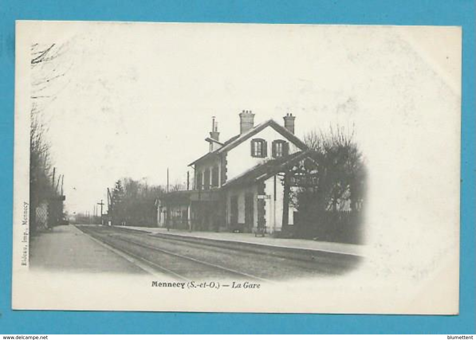 CPA - Chemin De Fer La Gare De MENNECY 91 - Mennecy