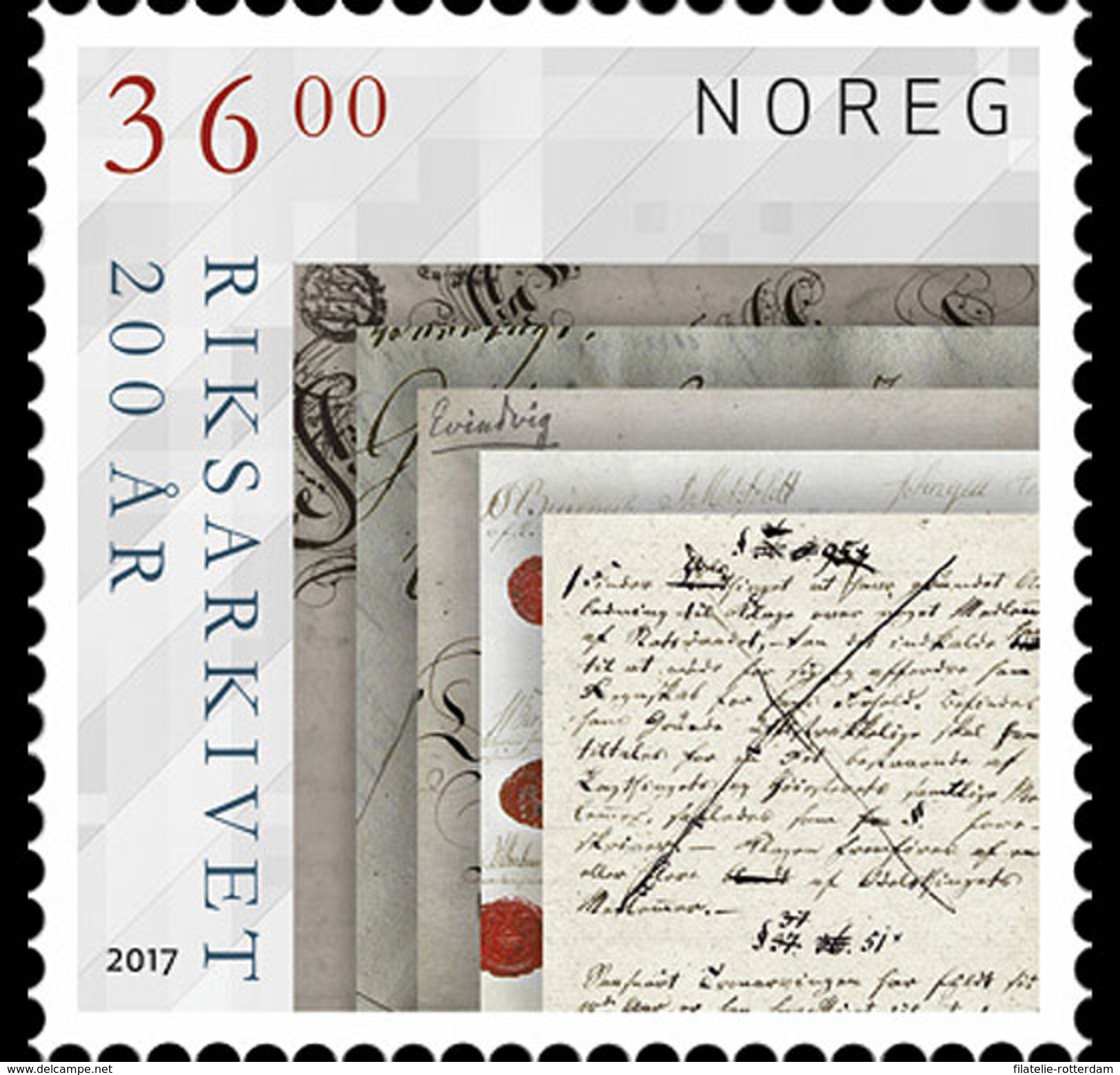 Noorwegen / Norway - Postfris / MNH - Nationaal Archief 2017 - Ongebruikt