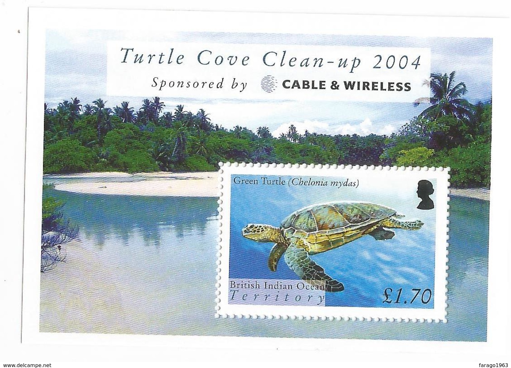 2005 British Indian Ocean Territory Turtles Environment Complete Set Of 6 + Souvenir Sheet   MNH - Britisches Territorium Im Indischen Ozean