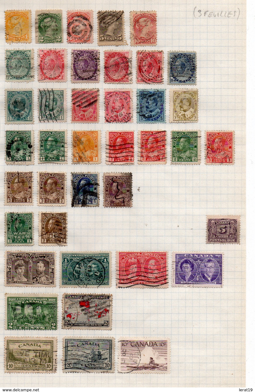 CANADA......LOT DE 135 TIMBRES.. .VOIR LES SCANS - Collections