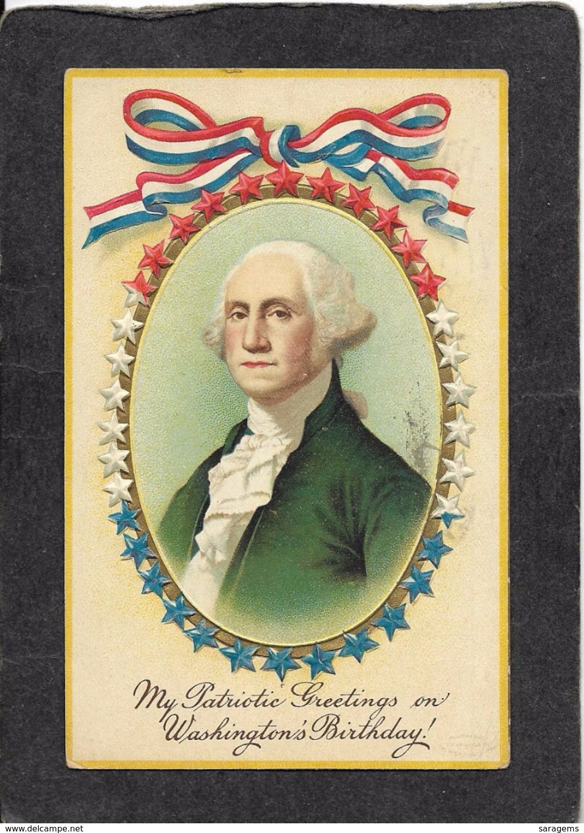 George Washington's Portrait ,Garre 1914 - Ellen Clapsaddle Antique Postcard - Clapsaddle
