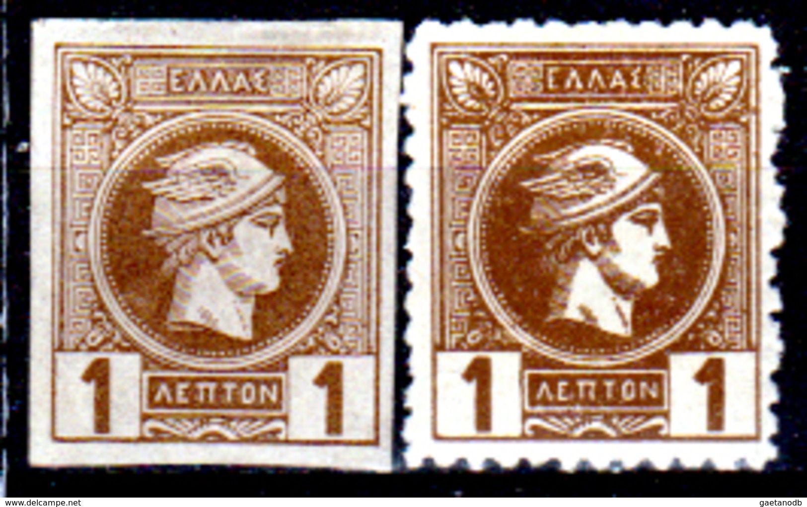 Grecia-F0098 - Emissione 1886-1889 - Valore Da 1 Lepta (sg/+) NG/Hinged - Senza Difetti Occulti. - Neufs