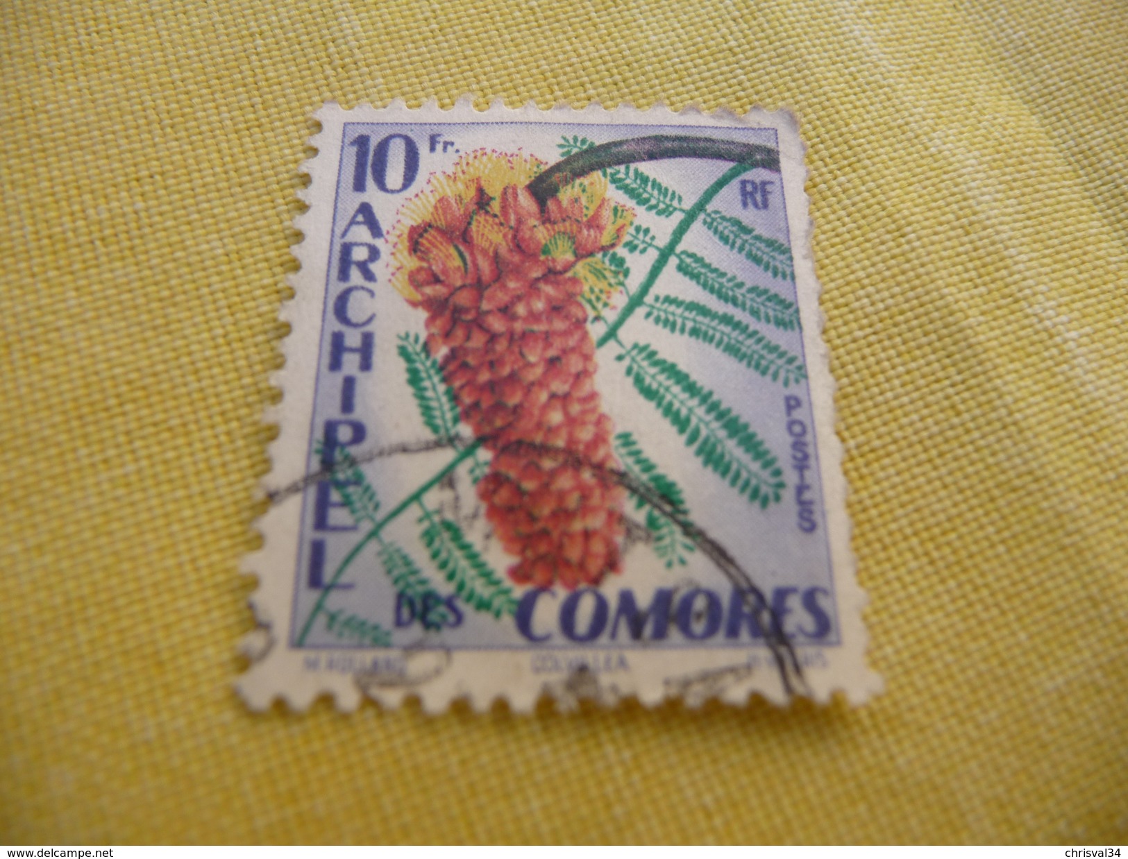 TIMBRE  COMORES  N  16    COTE  5,00  EUROS    OBLITERE - Used Stamps