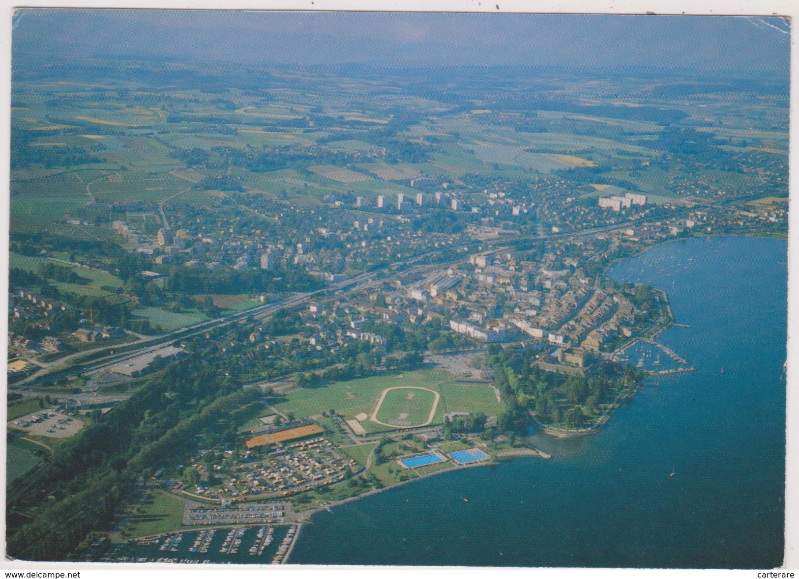 SUISSE,SWITZERLAND,SVIZZERA,SCHWEIZ,HELVETIA,VAUD,MORGES,VUE AERIENNE - Morges