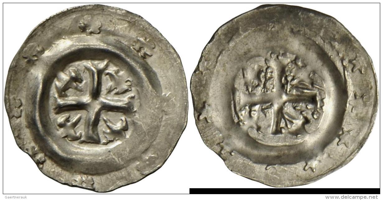 Altdeutschland Und RDR Bis 1800: Bamberg-Bistum, Heinrich I. Von Bilversheim 1242-1257: Pfennig, Kreuz Mit Lilie In Jede - Sonstige & Ohne Zuordnung