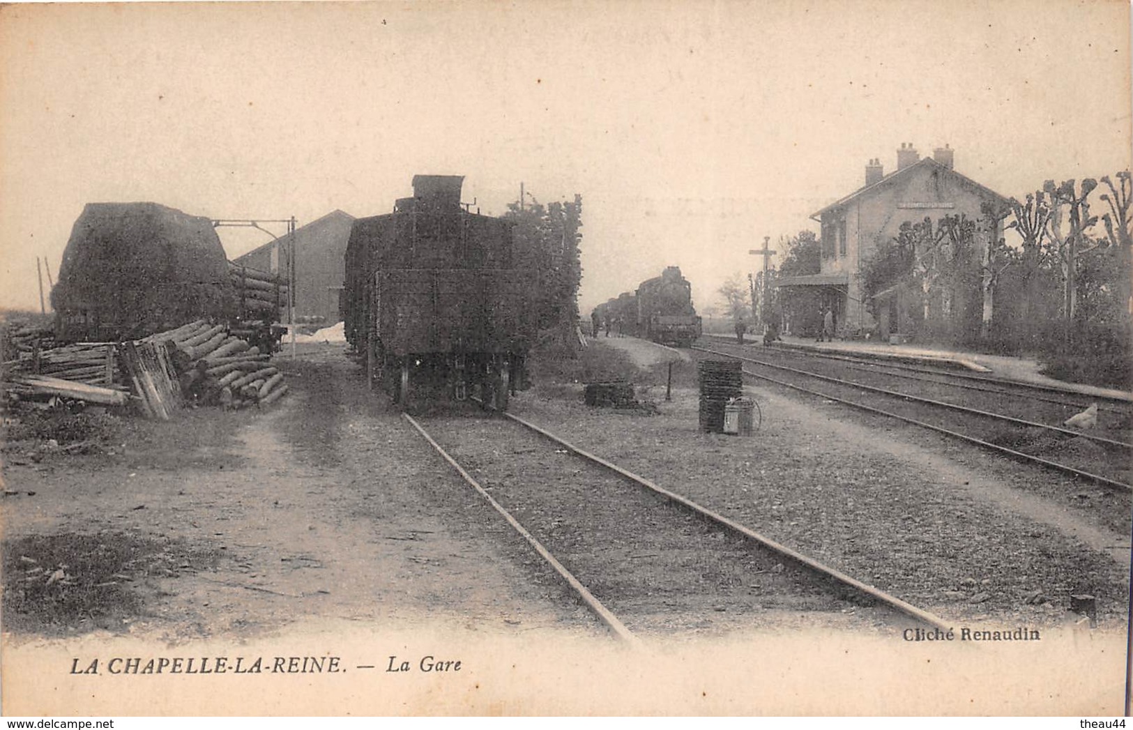 ¤¤  -  LA CHAPELLE-la-REINE  -  La Gare  -   Train , Chemin De Fer  -  ¤¤ - La Chapelle La Reine