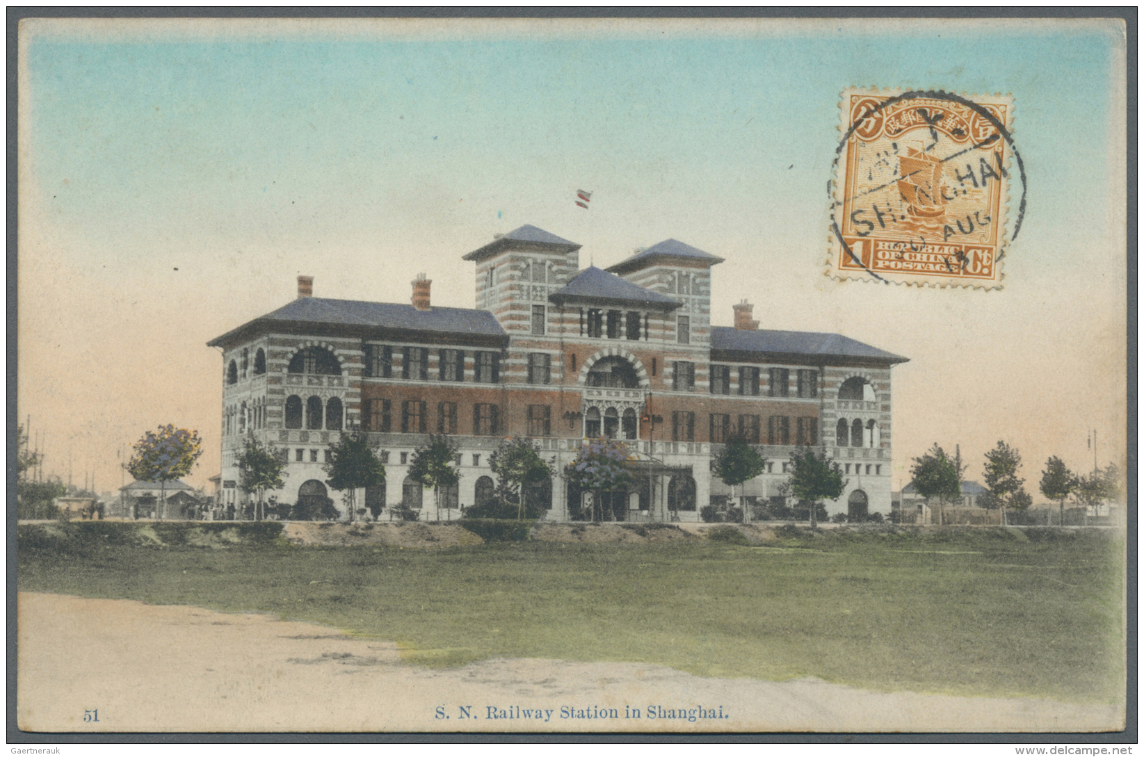 China - Besonderheiten: 1900/28 (ca.), Ppc (21) Often Illuminated Showing "S.N. Railway Station Shanghai",Kulangsoo, Dai - Other & Unclassified