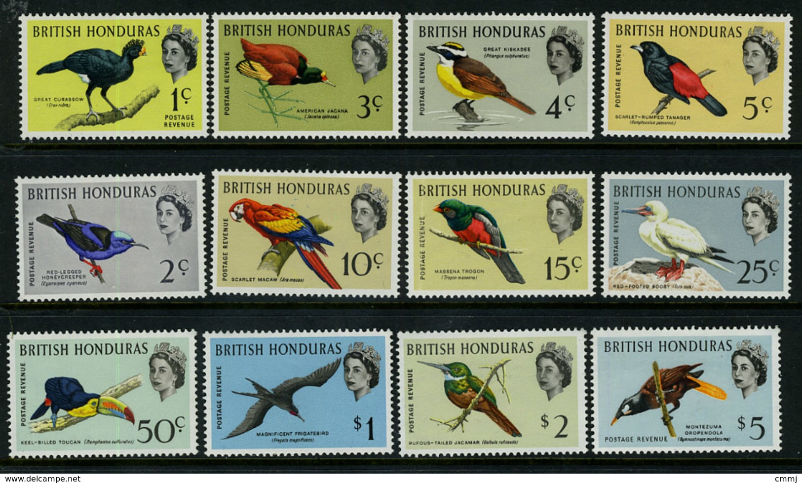 1962 - BRITISH HONDURAS -  Catg.. Mi. 164X-175X - LH - (I-SRA3207.8) - Honduras Britannico (...-1970)