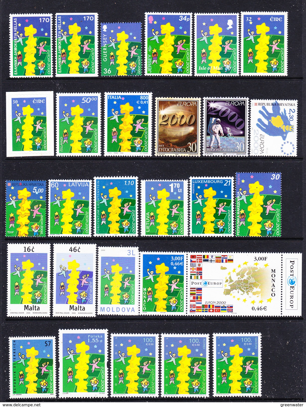 Europa Cept 2000 Year Set 58 Countries (without M/s) (see Scan, What You See Is What You Get) ** Mnh (35804) - 2000