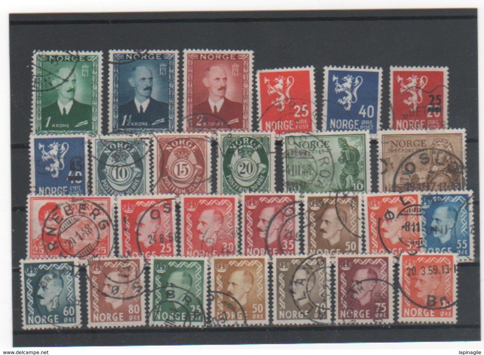 NORVEGE LOT 1946 à 1957 - Verzamelingen