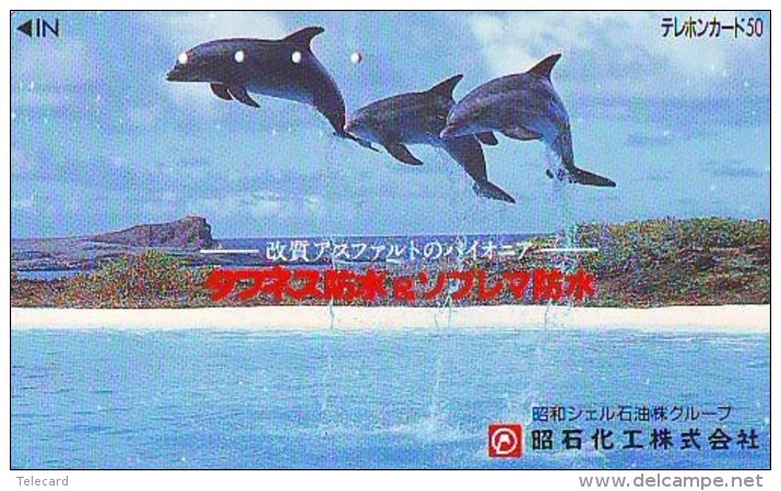 Télécarte Japon * DAUPHIN * DOLPHIN (872a) Japan () Phonecard * DELPHIN * GOLFINO * DOLFIJN * - Delphine