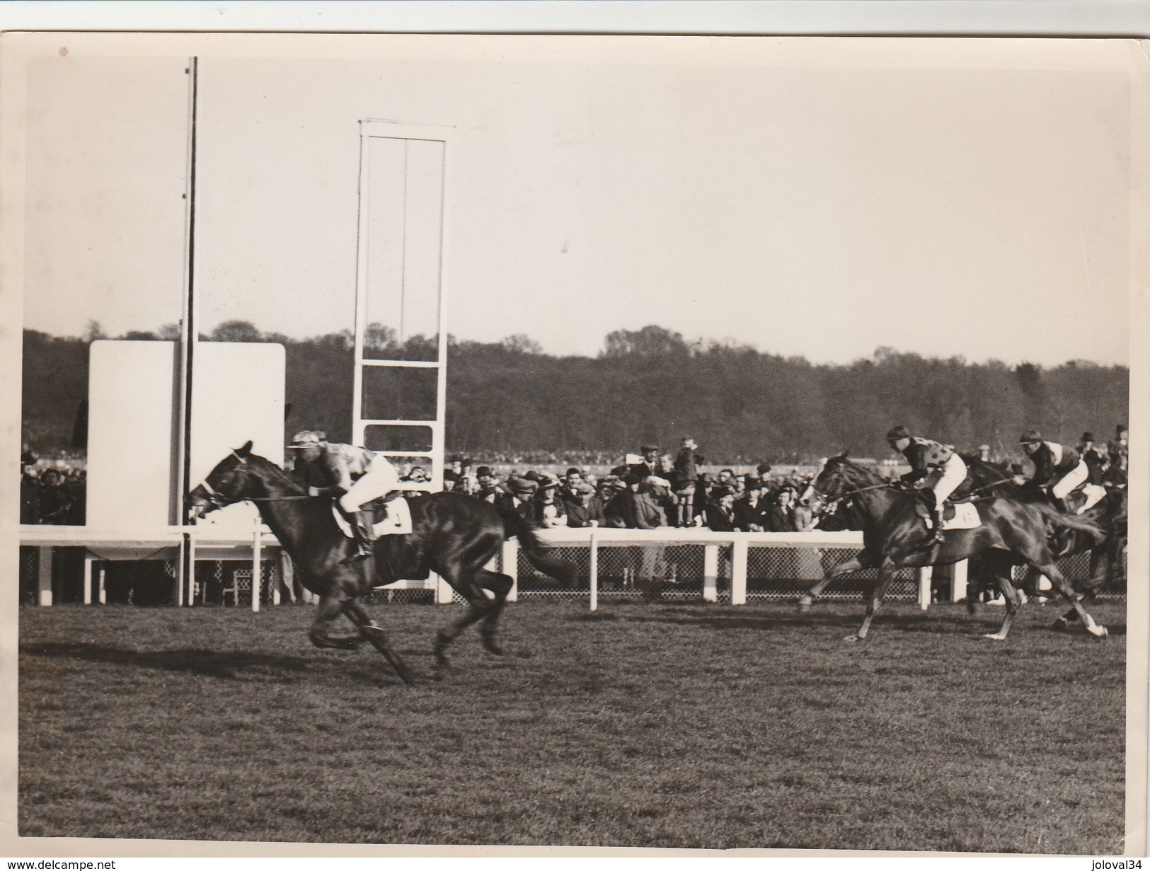 Hippisme Photo New York Times LONGCHAMP 10/4/39 Prix Juigné Cheval HUNTER MOON Jockey SEMBLAT Prop Edward ESMOND - Ruitersport