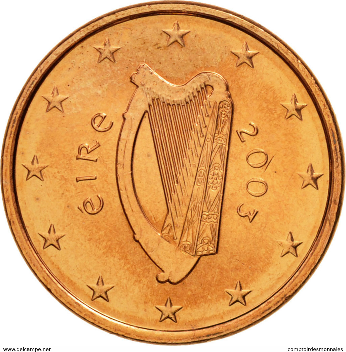 IRELAND REPUBLIC, Euro Cent, 2003, FDC, Copper Plated Steel, KM:32 - Irland