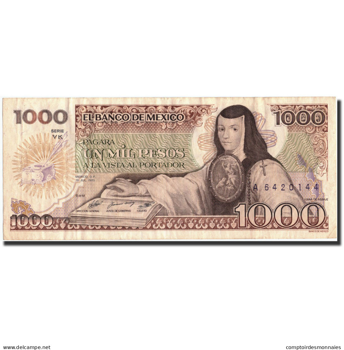 Billet, Mexique, 1000 Pesos, 1985, 1985-05-19, KM:85, TTB - Mexico