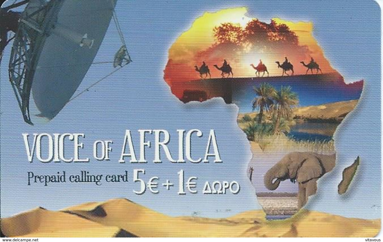 éléphant Elephant Animal Carte Prépayée Voice Of Africa Card  Karte (763) - Other - Africa