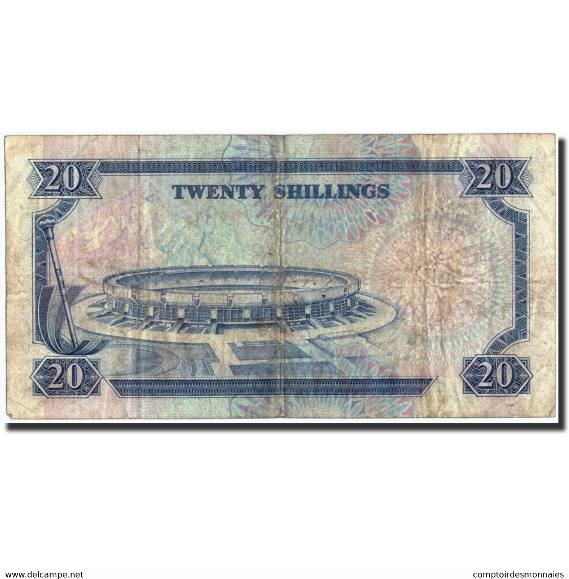 Billet, Kenya, 20 Shillings, 1989, 1989-07-01, KM:25b, TB - Kenya