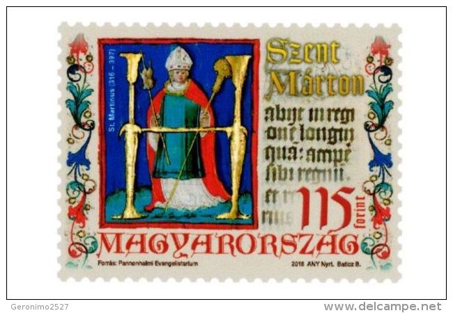 HUNGARY 2016 PEOPLE 1700 Years From The Birth Of ST. MARTIN Of TOURS - Fine Set MNH - Ungebraucht