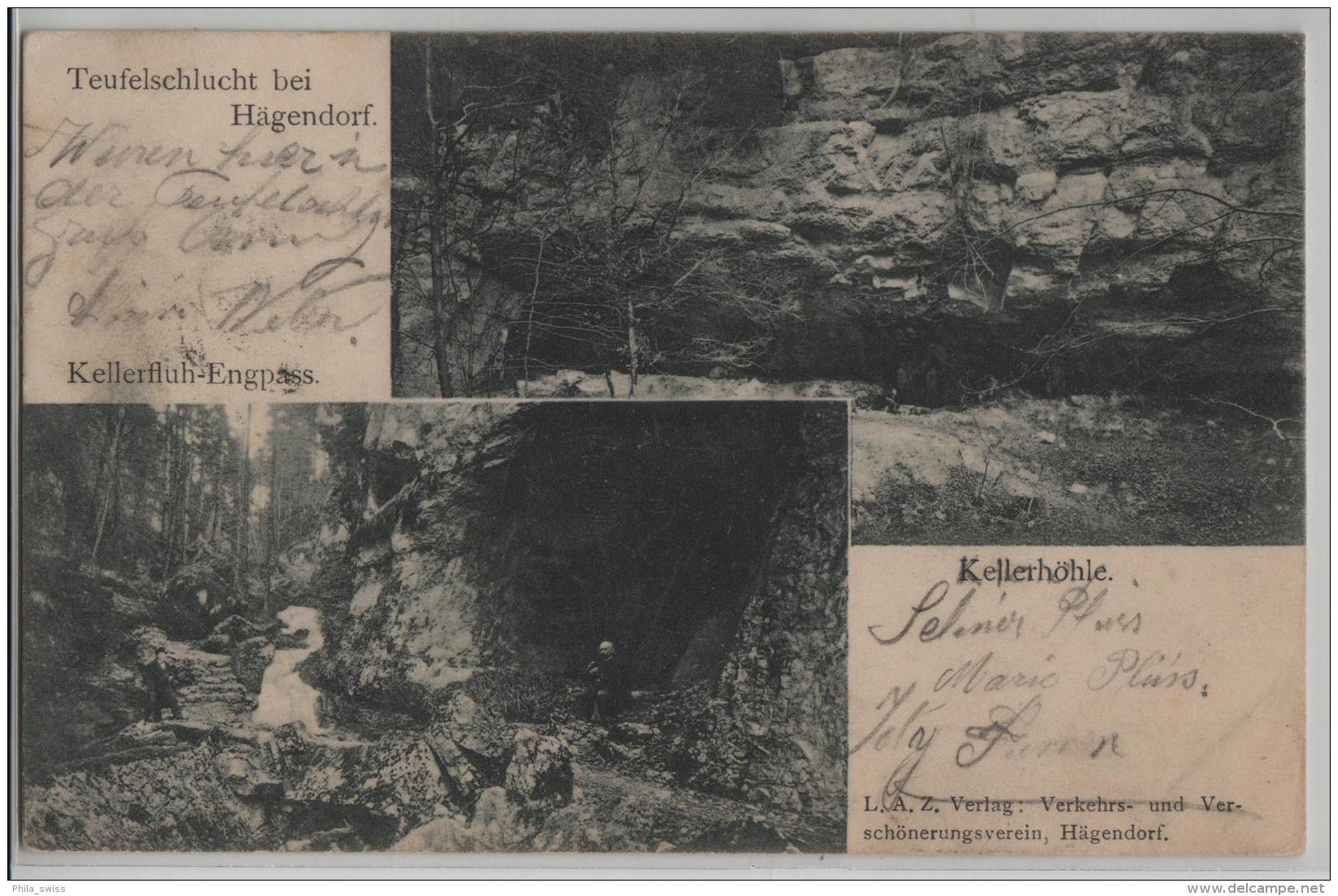 Teufelsschlucht Bei Hägendorf - Kellerfluh-Engpass, Kellerhöhle - Animee - Hägendorf