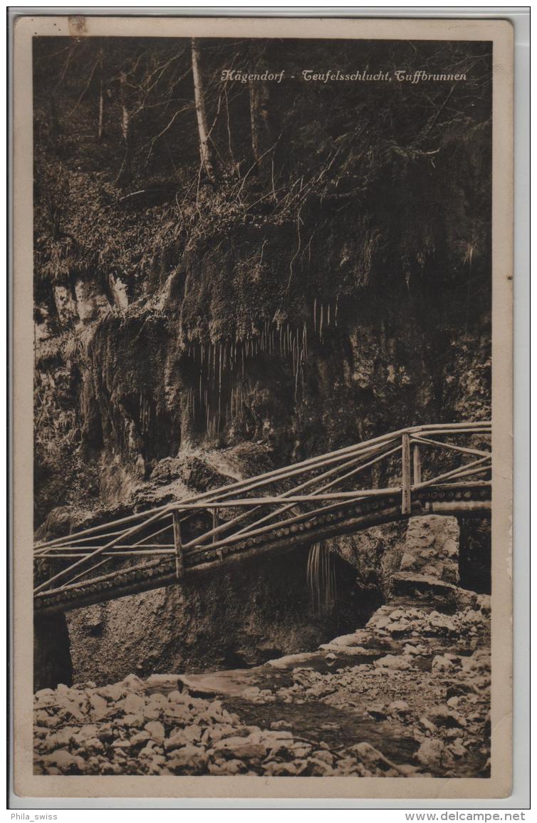 Hägendorf - Teufelsschlucht, Tuffbrunnen - Photo: Guggenheim No. 13948 - Hägendorf