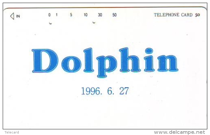 Télécarte Japon * DAUPHIN * DOLPHIN (937) Japan (110-45) Phonecard * DELPHIN * GOLFINO * DOLFIJN * - Delfini