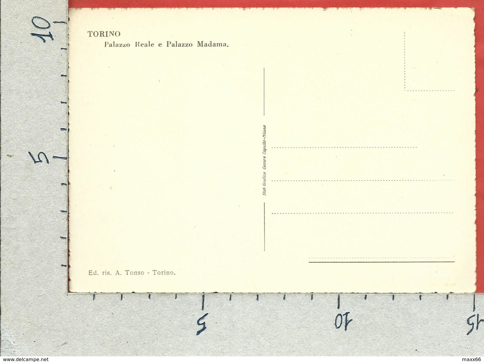 CARTOLINA NV ITALIA - TORINO - Palazzo Reale E Palazzo Madama - 10 X 15 - Palazzo Reale