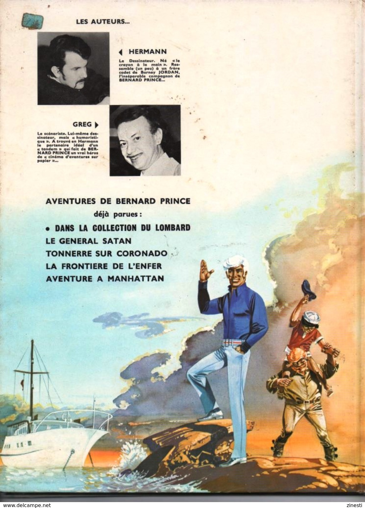 BERNARD PRINCE / TONNERRE SUR CORONADO / HERMANN & GREG / LOMBARD 1969 - Bernard Prince