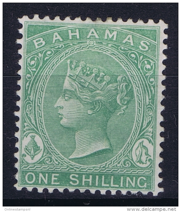 Bahamas: SG 39b Green Wmk CC    Perfo 14  MH/* Falz/ Charniere - 1859-1963 Colonia Británica