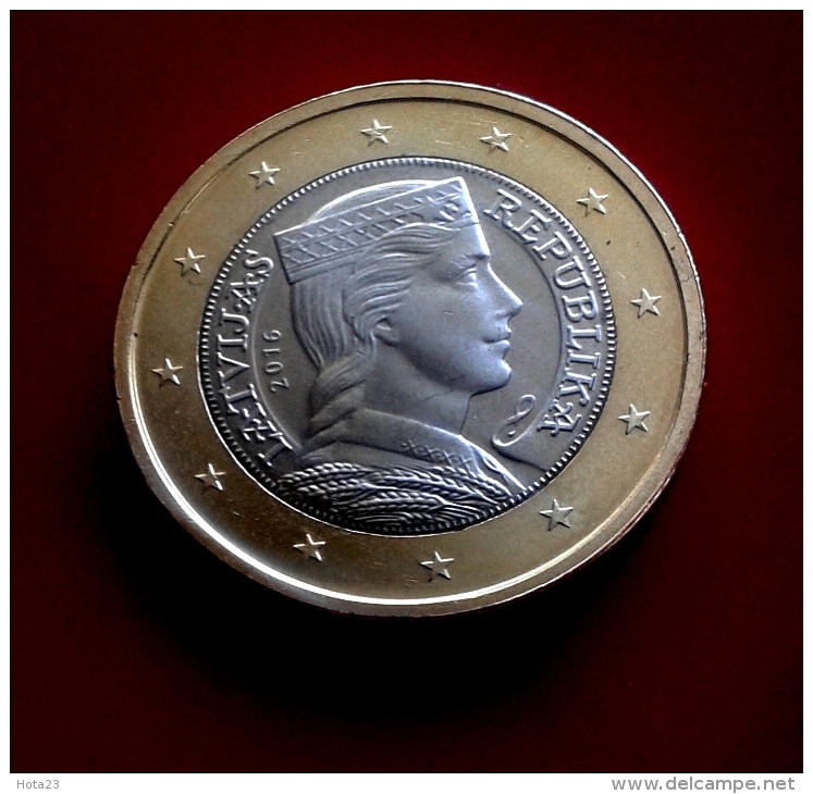 1 Coin Lettland Latvia Lettonia 2016 1 Euro UNZ UNC Münze MINT RARE Latvian - Letland