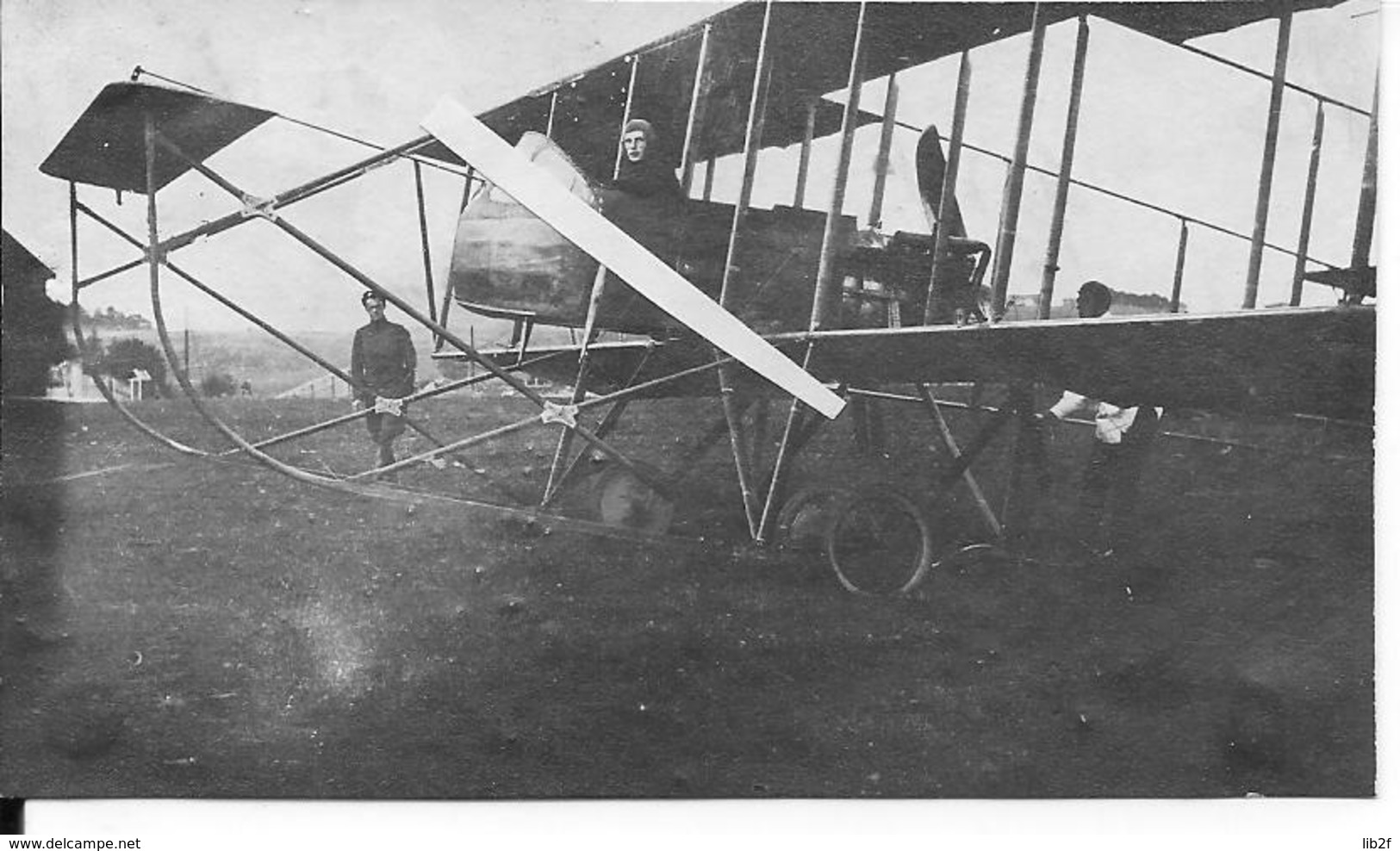 Avion Français Maurice Farman MF7 Bis Capturé Par Les Allemands Et Réutilisé 1 Photo 14-18 1914-1918 Ww1 - Krieg, Militär