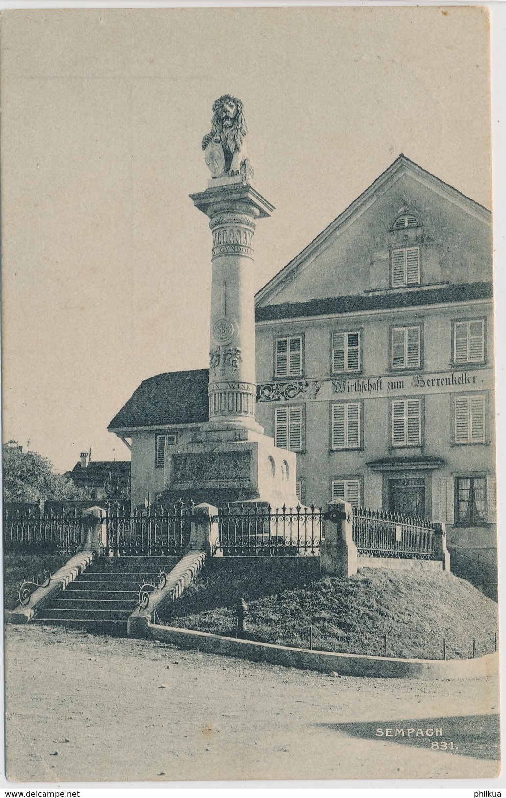 1911 - Sempach Mit Wirtschaft Zum Herrenkeller - Sempach