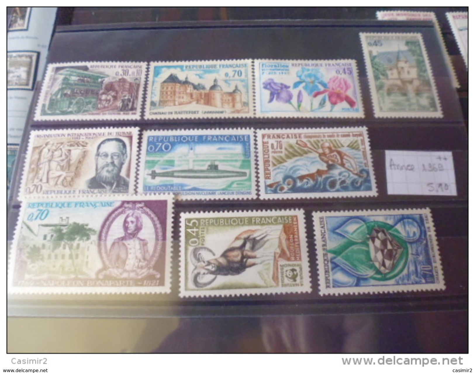 FRANCE TIMBRES NEUFS  SANS CHARNIERE 1969 - Collections