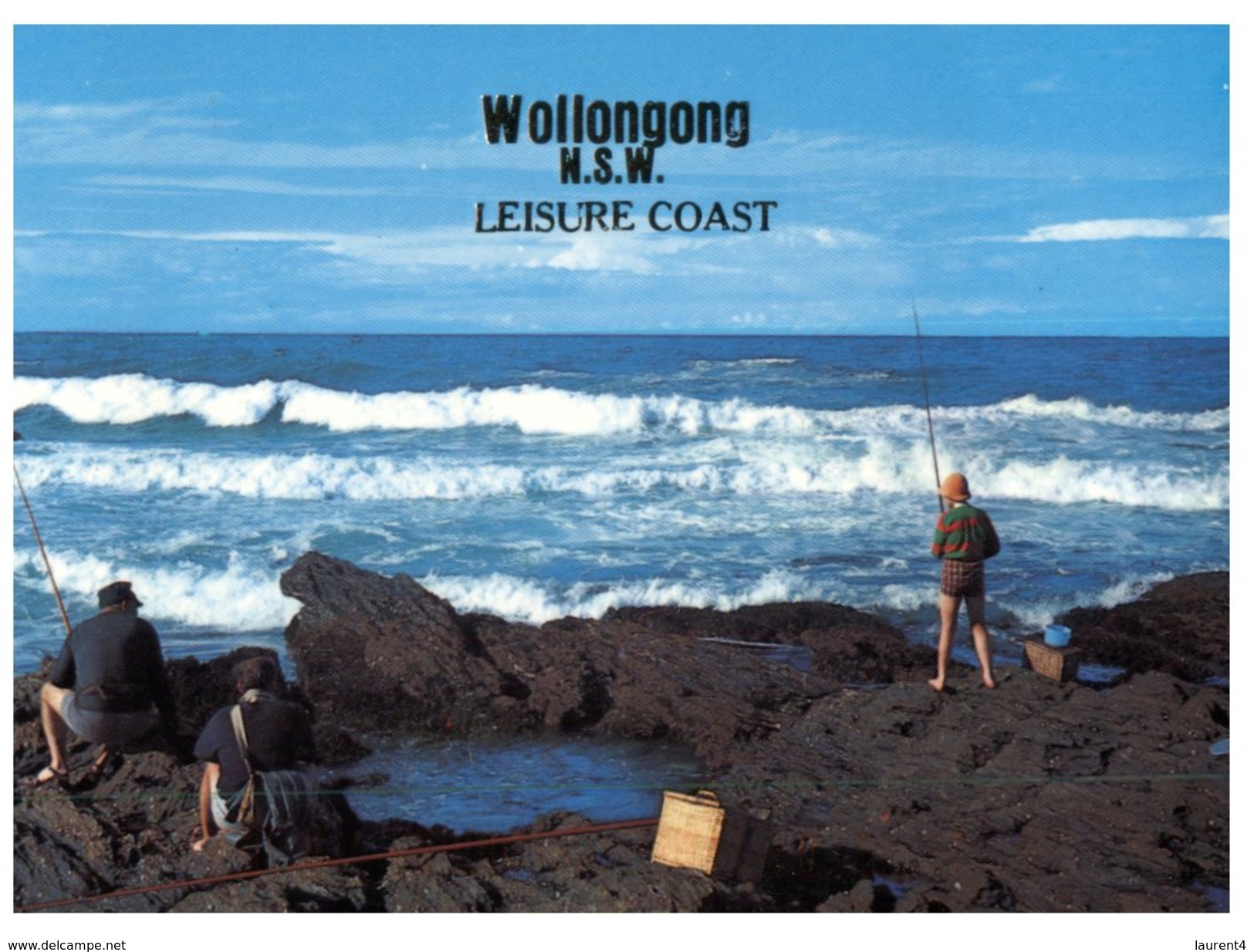 (878) Australia  - (with Stamp) - NSW - Wollongong & Fisherman - Wollongong