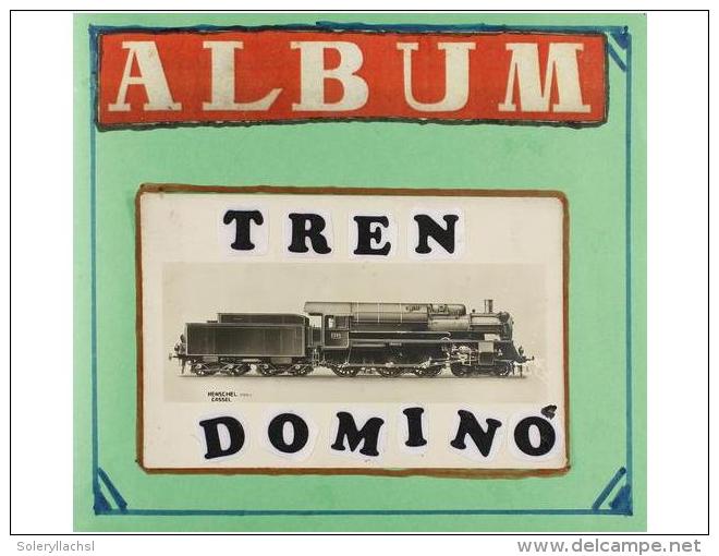 1930 Ca. CROMOS: (COLECCIONISMO-JUEGO). DOMINO TREN. Domin&oacute; Completo De 30 Piezas,... - Ohne Zuordnung