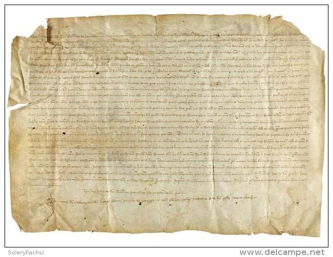 1367. MANUSCRITO: (VALLES- LA GARRIGA). GUILLEM LLAD&Oacute;, PROPIETARIO DE LA MAS&Iacute;A... - Ohne Zuordnung