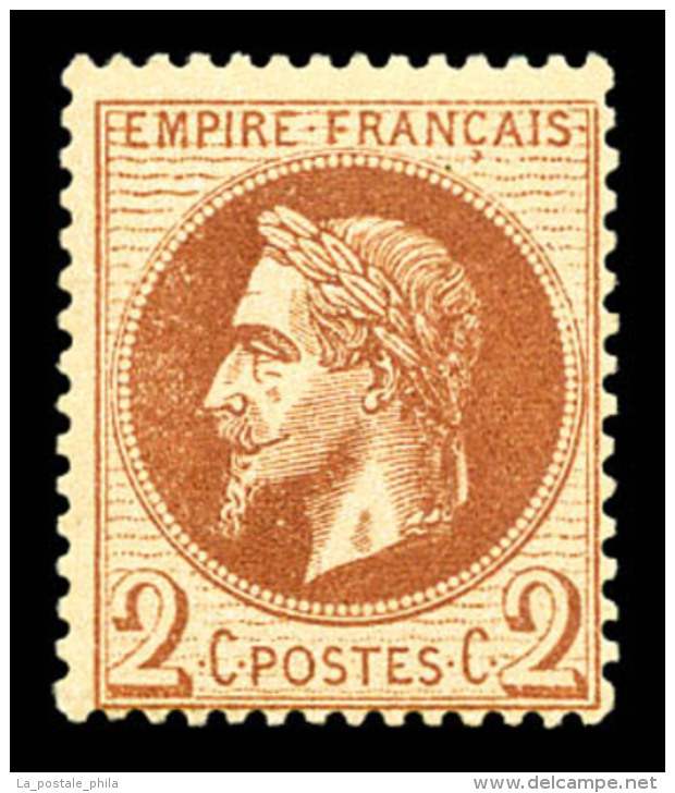 ** N&deg;26A, 2c Rouge-brun Type I. SUP     Qualit&eacute;: ** - 1863-1870 Napoleon III Gelauwerd