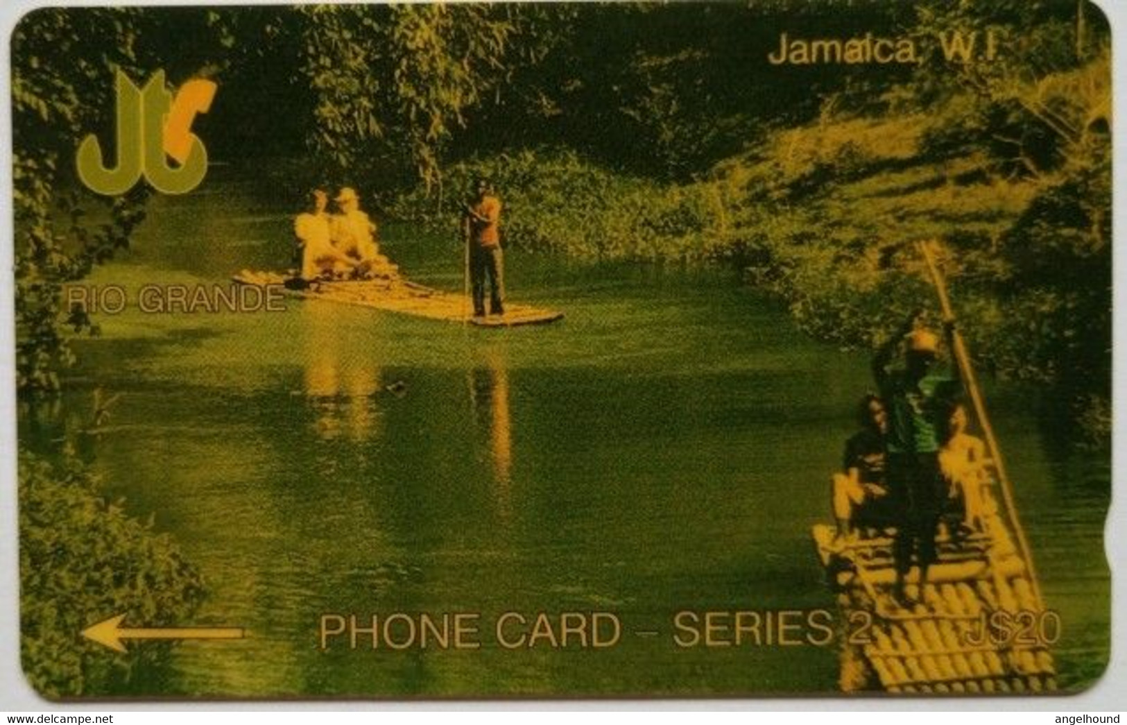 Jamaica J$20  7JAMG " Rio Grande " - Jamaïque